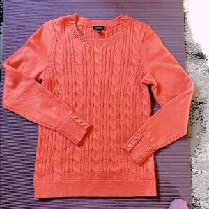 NWT Talbots cable cotton sweater